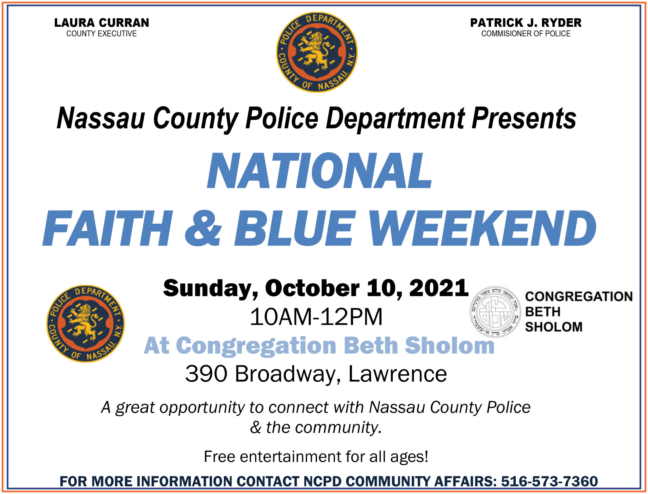 National Faith in Blue Incorporated Village of Cedarhurst